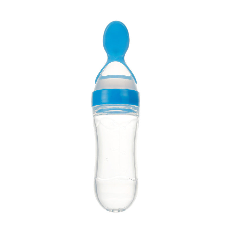 Safe Newborn Baby Feeding Bottle Silicone Squeeze Feeding Spoon Baby Training Feeder - Baby Care -  Trend Goods