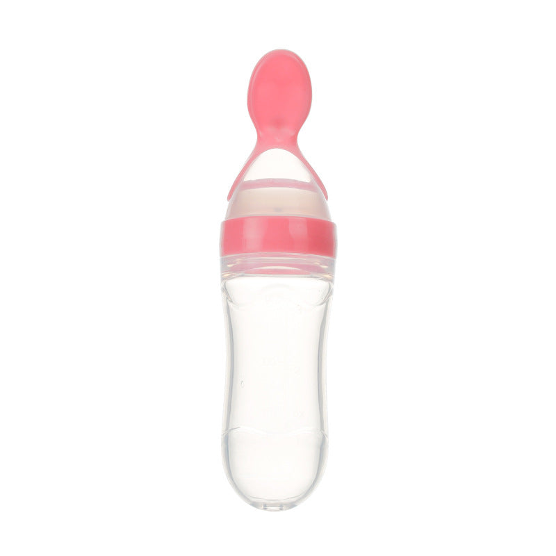 Safe Newborn Baby Feeding Bottle Silicone Squeeze Feeding Spoon Baby Training Feeder - Baby Care -  Trend Goods