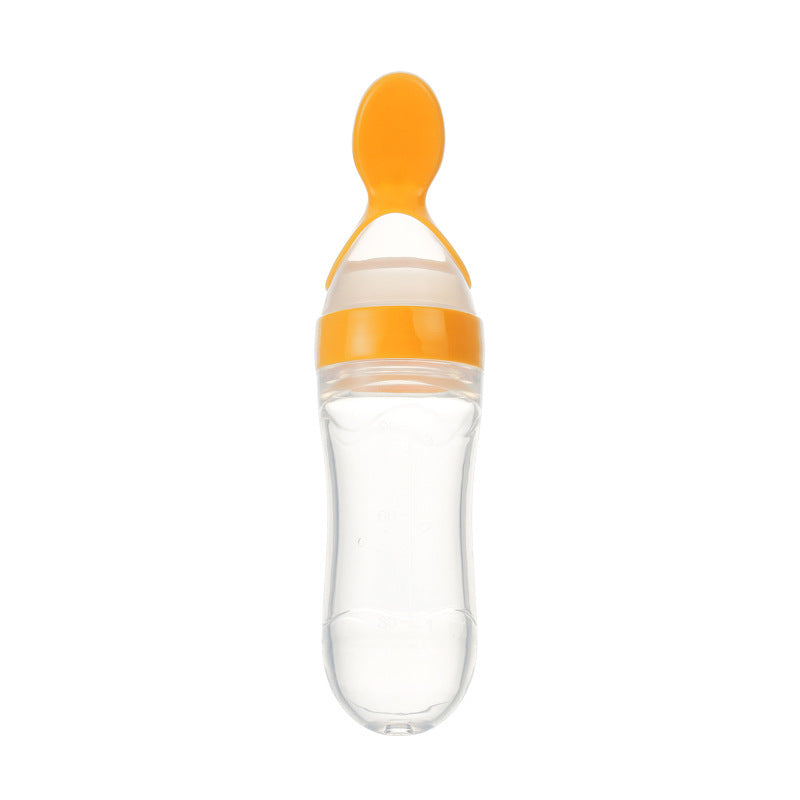 Safe Newborn Baby Feeding Bottle Silicone Squeeze Feeding Spoon Baby Training Feeder - Baby Care -  Trend Goods