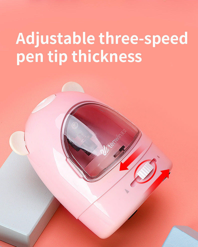 Cartoon Electric Stationery Set Pupil Pencil Sharpener - Stationery -  Trend Goods