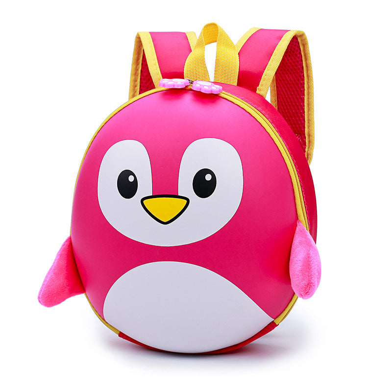 Children Cartoon Penguin Hard Shell Kindergarten Elementary School Bag - School Bags -  Trend Goods