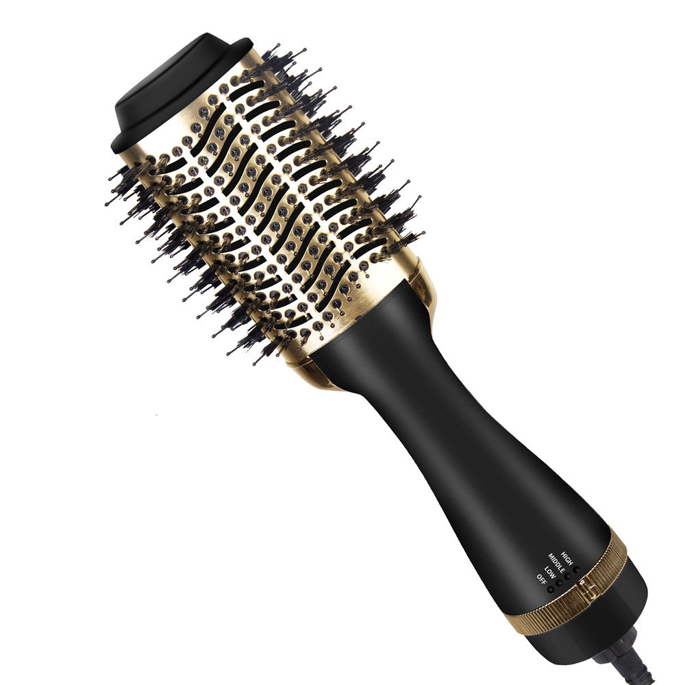 One-Step Electric Hair Dryer Comb Multifunctional Comb Straightener Hair Curling - Hair Brushes -  Trend Goods