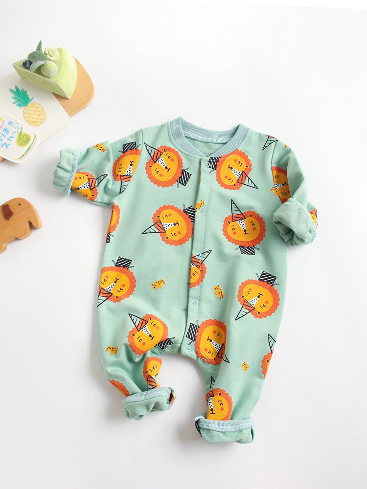 Baby Cartoon Long-Sleeved Romper - Baby Rompers -  Trend Goods