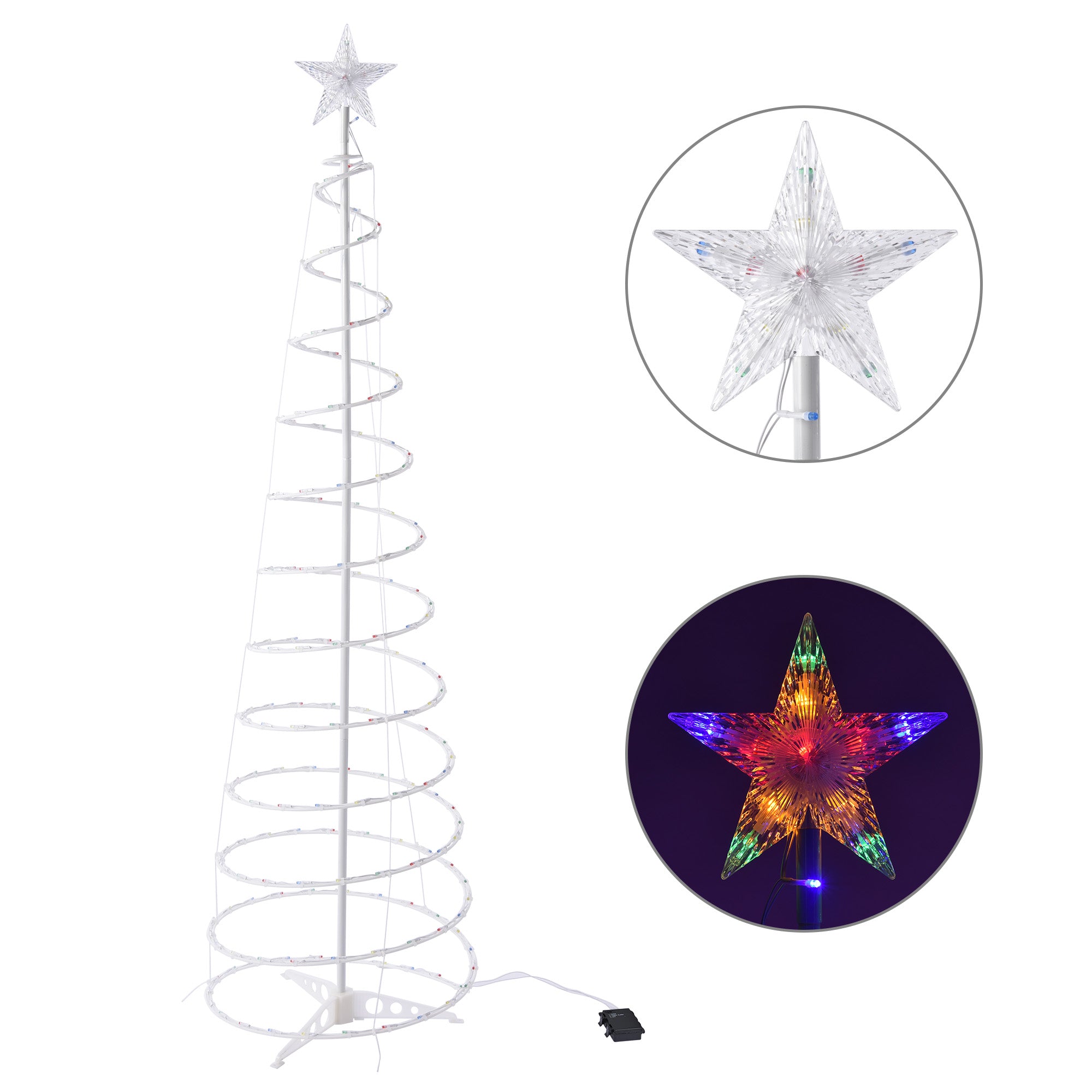 LED Spiral Christmas Tree Indoor And Outdoor Decoration Lights - Christmas Tree -  Trend Goods