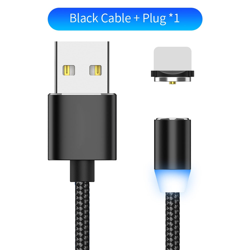 Magnetic LED charging cable 1m - Phone Cables -  Trend Goods