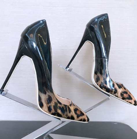 Color matching Leopard Fashion High Heels - Shoes -  Trend Goods