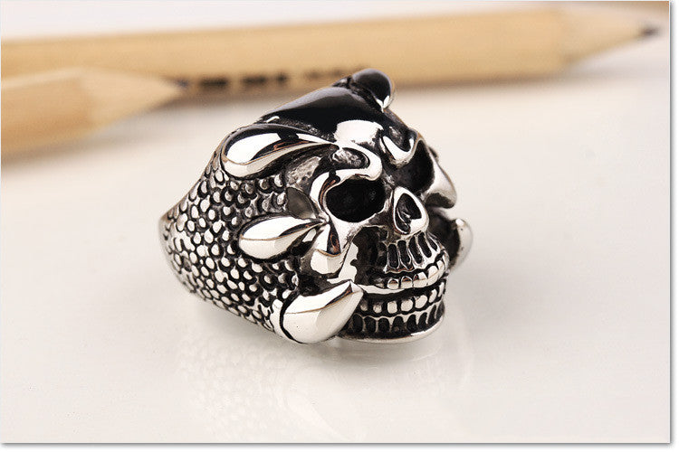 Luminous Skull Spike Ring - Rings -  Trend Goods