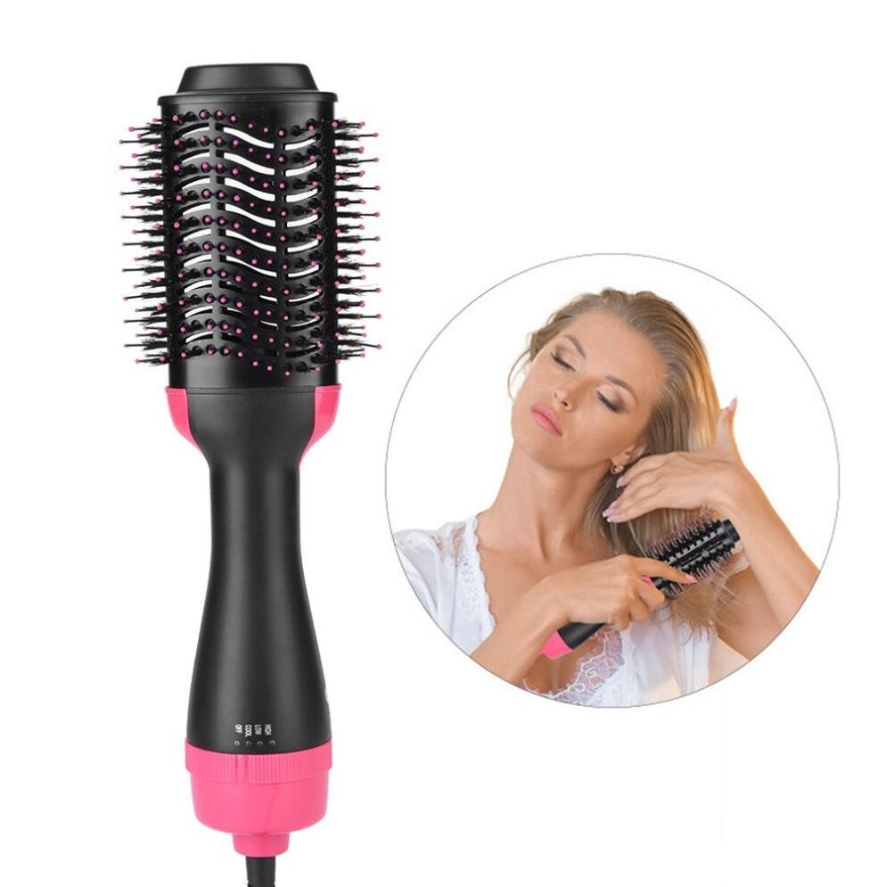 One-Step Electric Hair Dryer Comb Multifunctional Comb Straightener Hair Curling - Hair Brushes -  Trend Goods