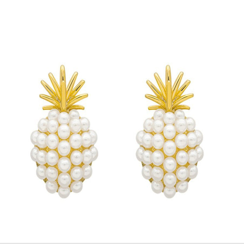 Pineapple Pearl Earrings - Earrings -  Trend Goods