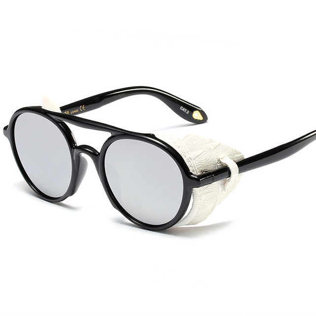 Punk fashion leather decoration tide cool sunglasses - Sunglasses -  Trend Goods