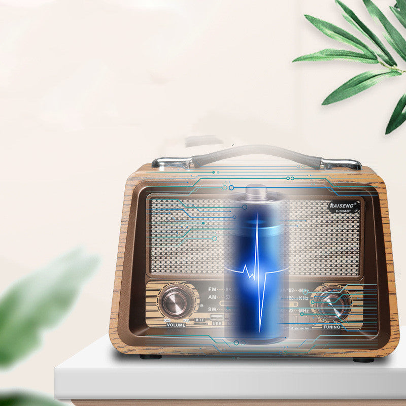 Wooden Retro Radio Wireless Bluetooth Speaker - Bluetooth Speakers -  Trend Goods