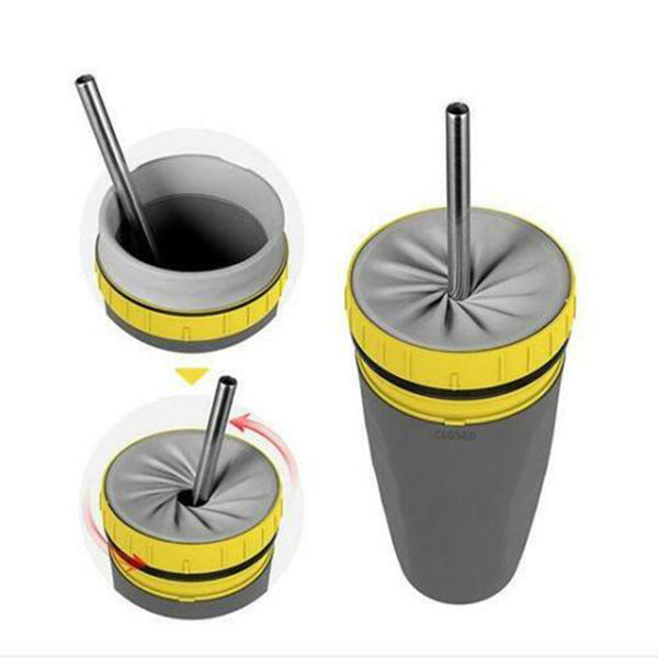 Twist Cover Cup Portable Travel Cup Water Bottles - Mugs -  Trend Goods