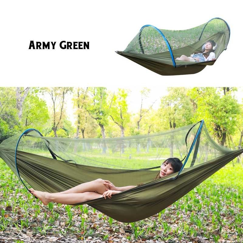 2 Person Portable Outdoor Mosquito Parachute Hammock - Hammocks -  Trend Goods