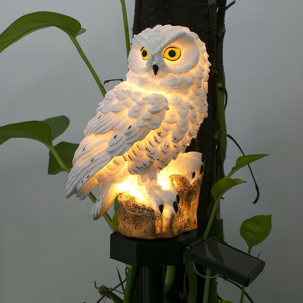 Owl LED Lamp Outdoor Solar Garden Light - Lighting -  Trend Goods