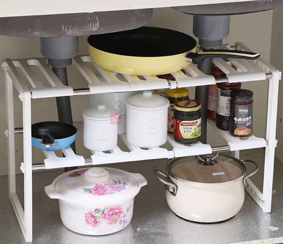 Under Sink Expandable Shelf Organizer - Kitchen Organizers -  Trend Goods