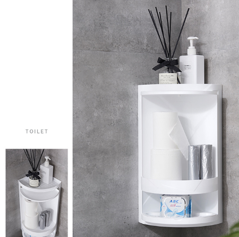 Bathroom Rotatable Corner Storage Rack - Storage & Organizers -  Trend Goods