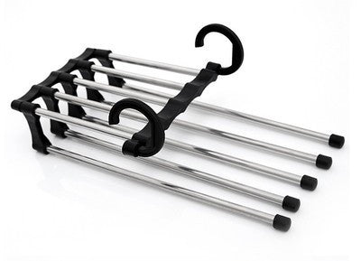 5 In 1 Wardrobe Magic Hangers Stainless Steel Multi-functional Pants Hangers - Rack Hangers -  Trend Goods