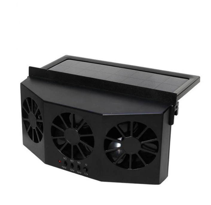 Car Portable Solar Energy Cooling Vent 3 Fans - Fans -  Trend Goods