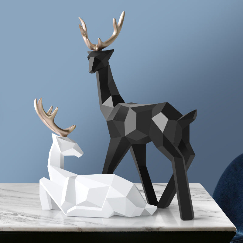 Resin Deer Statue Home Decoration - Home Decor -  Trend Goods