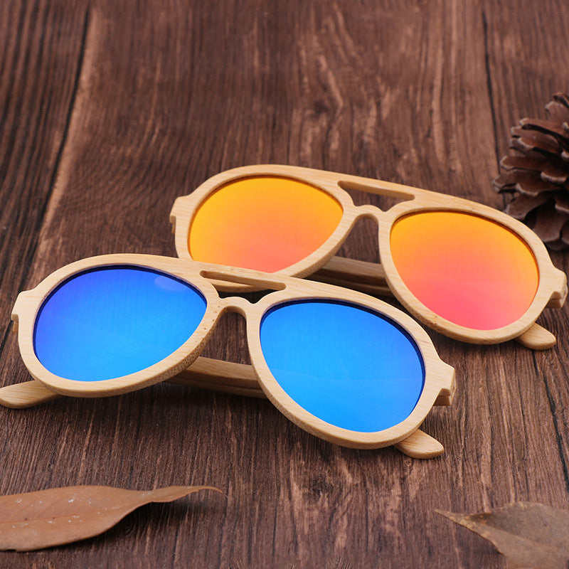 Wooden Frame Unisex Sunglasses - Sunglasses -  Trend Goods