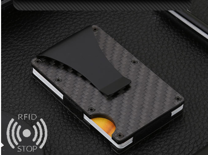 Carbon fiber RFID anti-magnetic card holder wallet - Card Holders -  Trend Goods