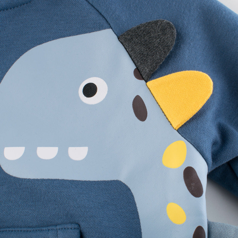 Boy Dinosaur Hoodie - Hoodies -  Trend Goods