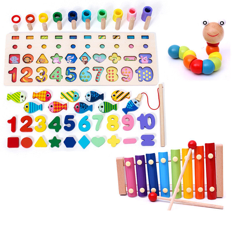 Children Baby Colorful 3D Geometric Alphabet Number Puzzle Educational Toy - Educational Toys -  Trend Goods