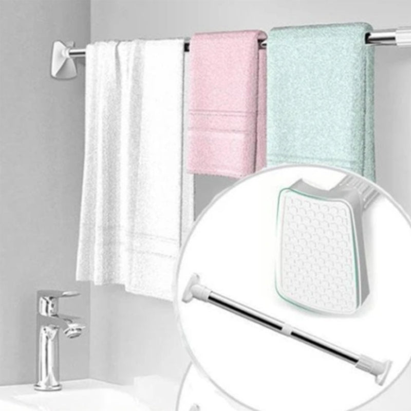 Telescopic Rod Bathroom Toilet Clothes Drying Rack - Drying Racks -  Trend Goods