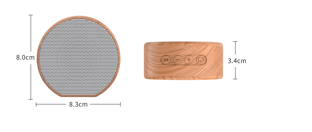Portable Mini Wood Bluetooth Speaker - Bluetooth Speakers -  Trend Goods