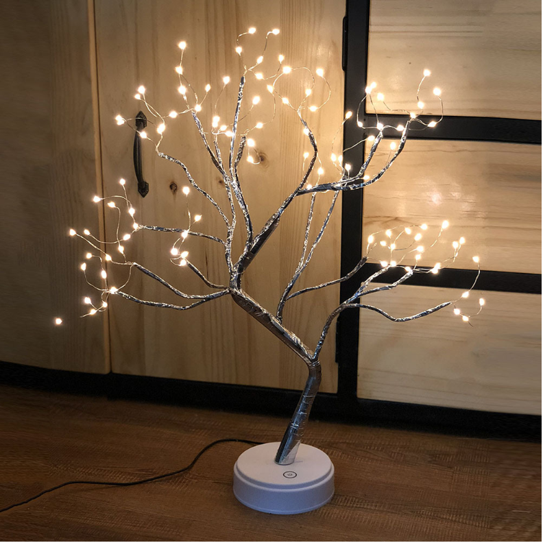 Tree Light Touch Switch Pearl Star Night Light - Home Decor -  Trend Goods