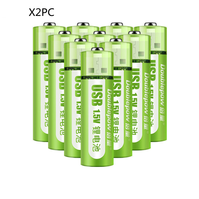 USB Rechargeable Lithium Battery Large Capacity 1.5v Constant Voltage AA - Batteries -  Trend Goods