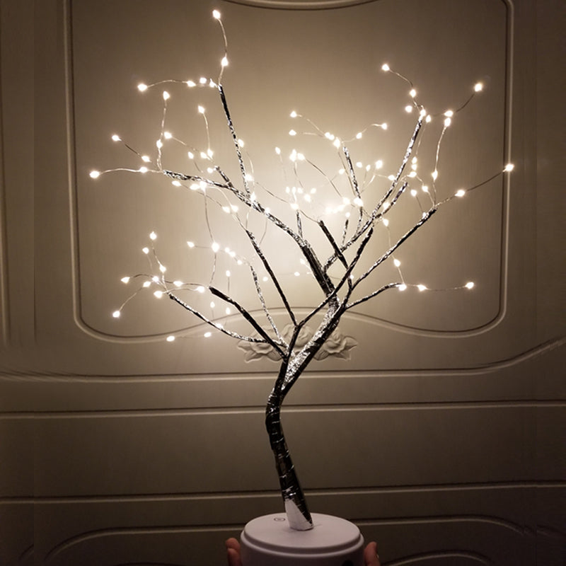 Tree Light Touch Switch Pearl Star Night Light - Home Decor -  Trend Goods