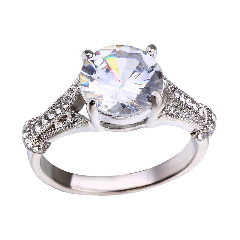 Style Round Super Sparkle Diamond Ring - Rings -  Trend Goods