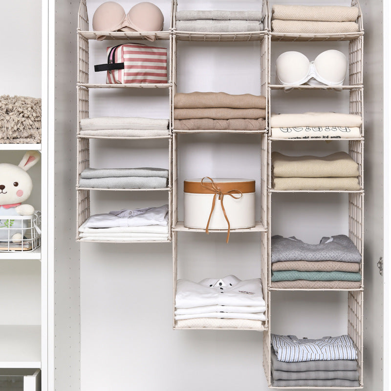 Foldable Space-saving Combination Hanging Clothes Storage Rack - Storage & Organizers -  Trend Goods