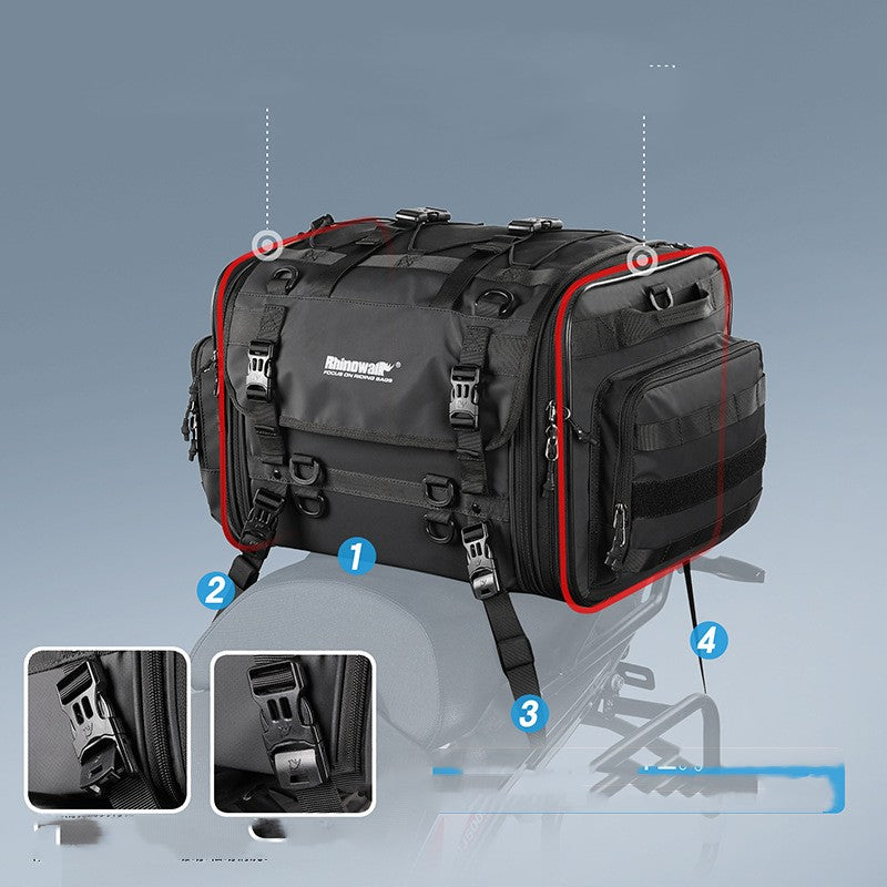 Expandable Rear Seat Bag - Motorcycle Accessories -  Trend Goods