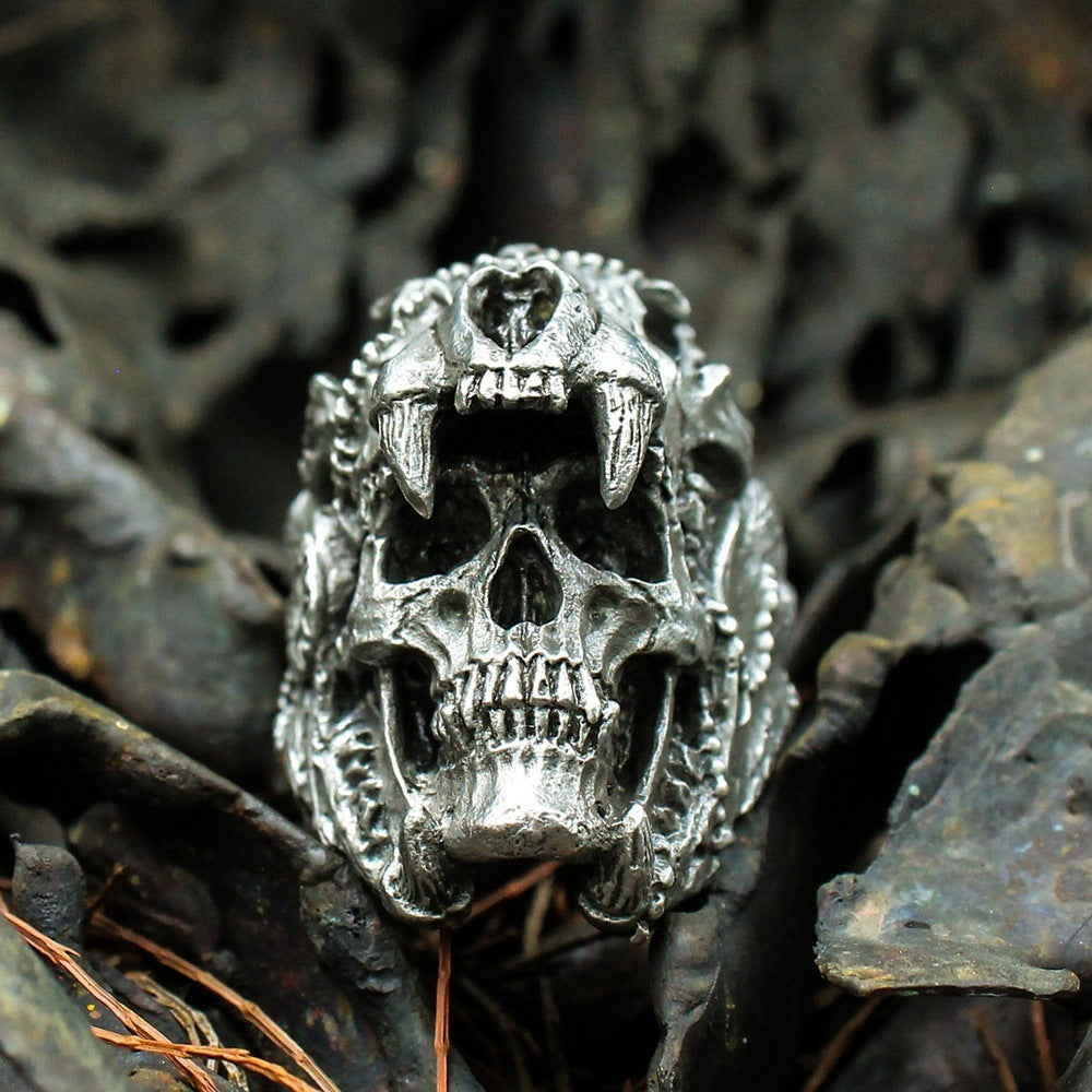 Skull Retro Devil Skull Ring - Rings -  Trend Goods