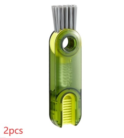 3 In 1 Tiny Bottle Cup Cover Brush Straw Cleaner Tools Multi-Functional Crevice Cleaning Brush - Dish Brushes -  Trend Goods