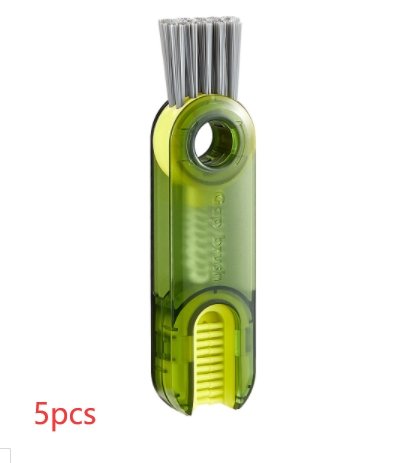 3 In 1 Tiny Bottle Cup Cover Brush Straw Cleaner Tools Multi-Functional Crevice Cleaning Brush - Dish Brushes -  Trend Goods