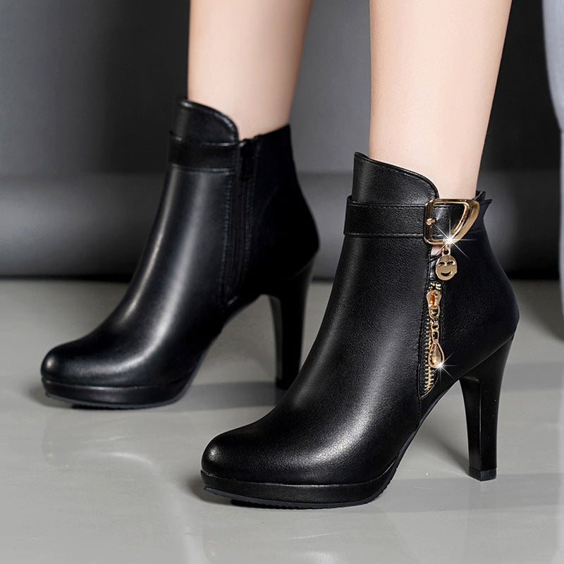 Autumn Leather Boots - Boots -  Trend Goods