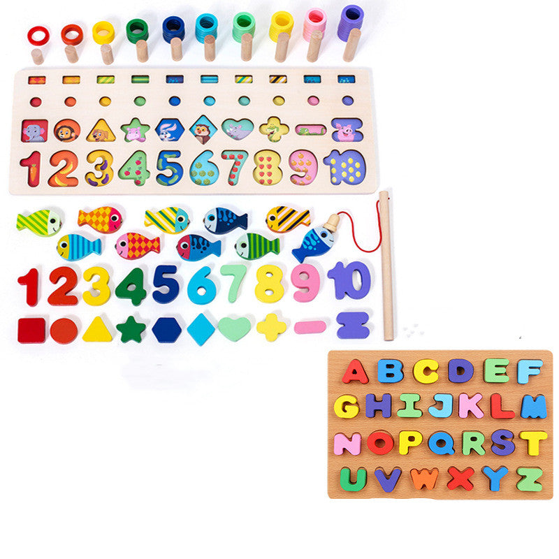 Children Baby Colorful 3D Geometric Alphabet Number Puzzle Educational Toy - Educational Toys -  Trend Goods