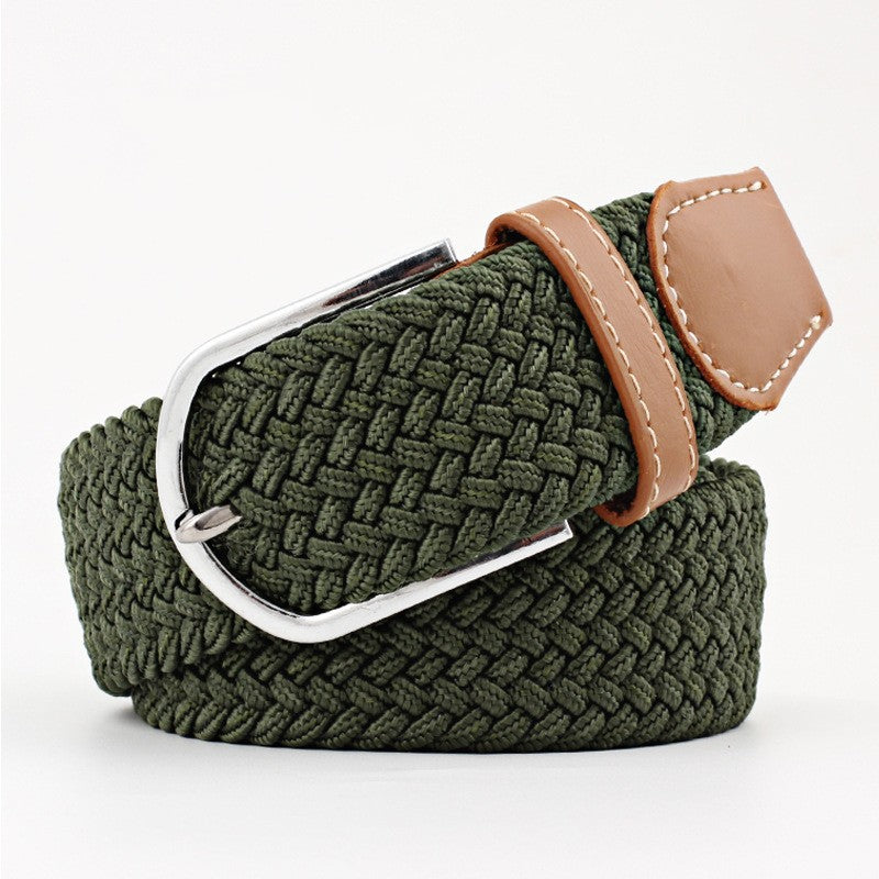 Casual Stretch Braided Canvas Belt Needle Buckle - Belts -  Trend Goods