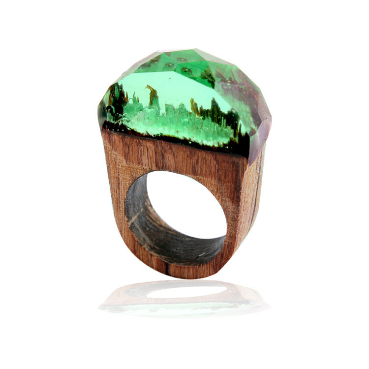 Wood ring characteristic ring resin ring - Rings -  Trend Goods