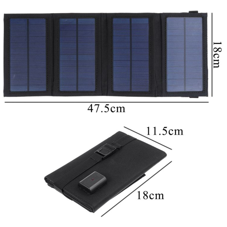 Outdoor 8W folding solar charger Off-road emergency mobile power supply - Power Chargers -  Trend Goods