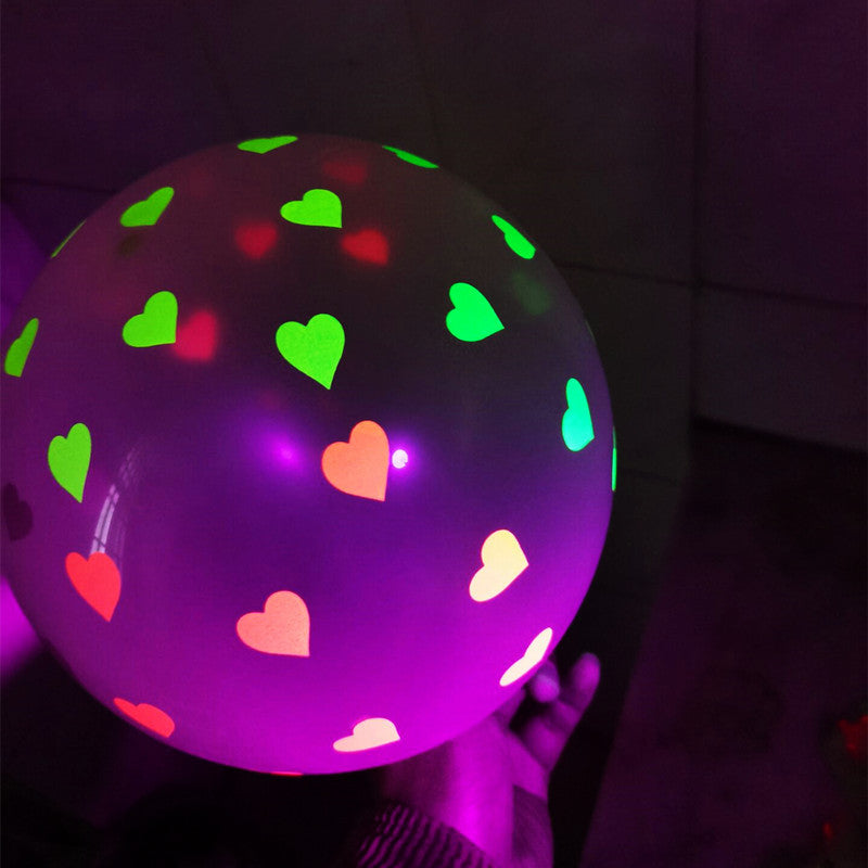 Fluorescent 12inch 2.8g Transparent Wave Point Balloon - Balloons -  Trend Goods