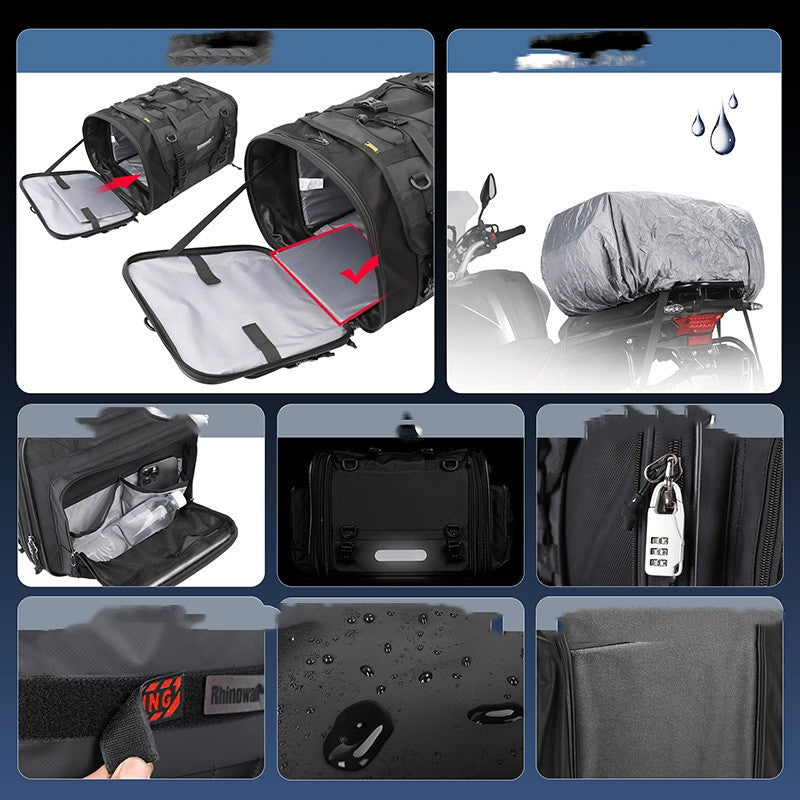 Expandable Rear Seat Bag - Motorcycle Accessories -  Trend Goods