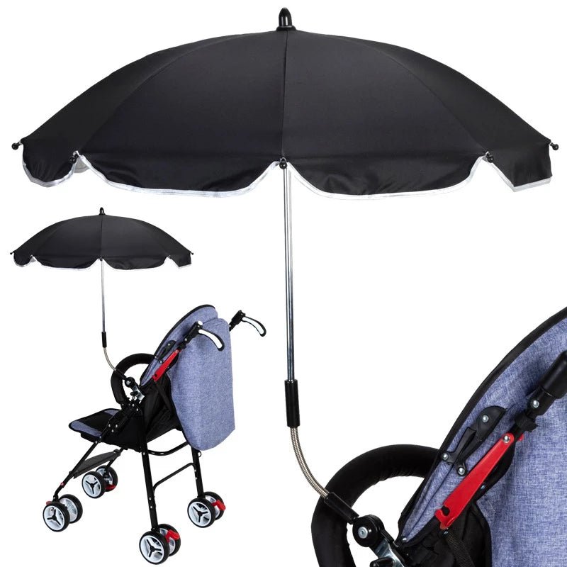 360 Degrees Pram Umbrellas Cart Accessories Adjustable Stroller Umbrella - Stroller Umbrellas -  Trend Goods