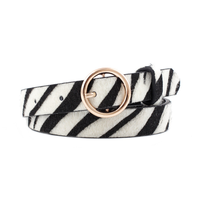 Fashion round button leopard zebra snake belt - Belts -  Trend Goods