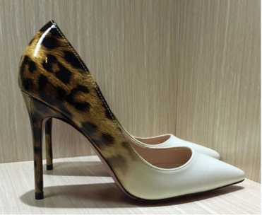 Color matching Leopard Fashion High Heels - Shoes -  Trend Goods
