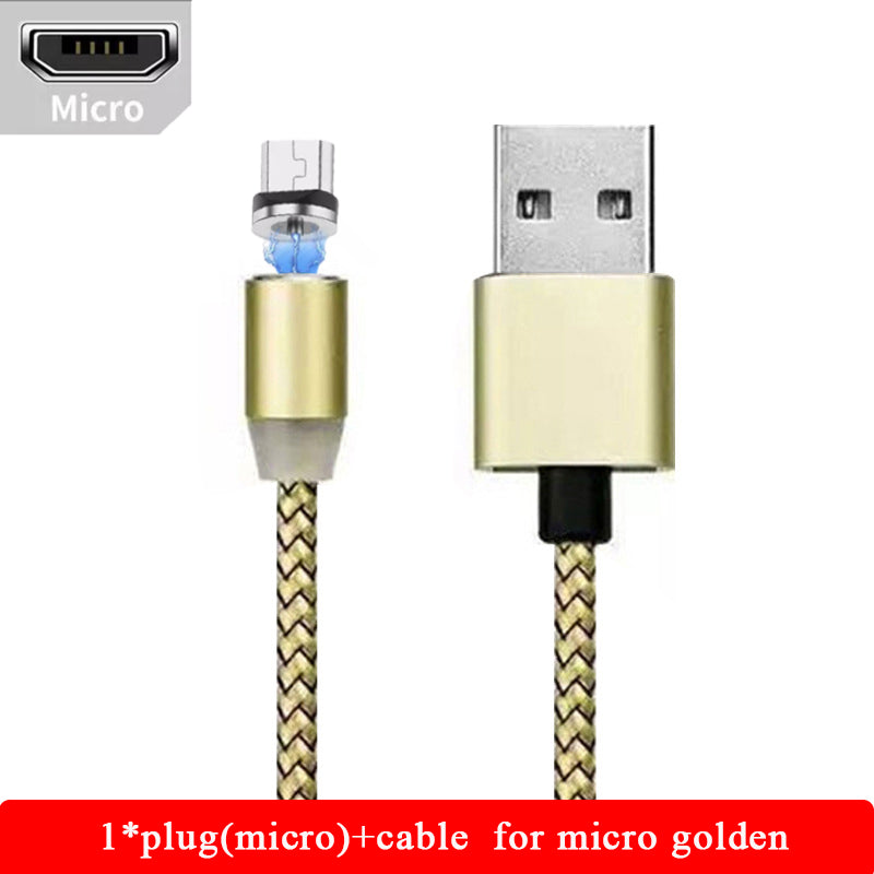 Magnetic LED charging cable 1m - Phone Cables -  Trend Goods