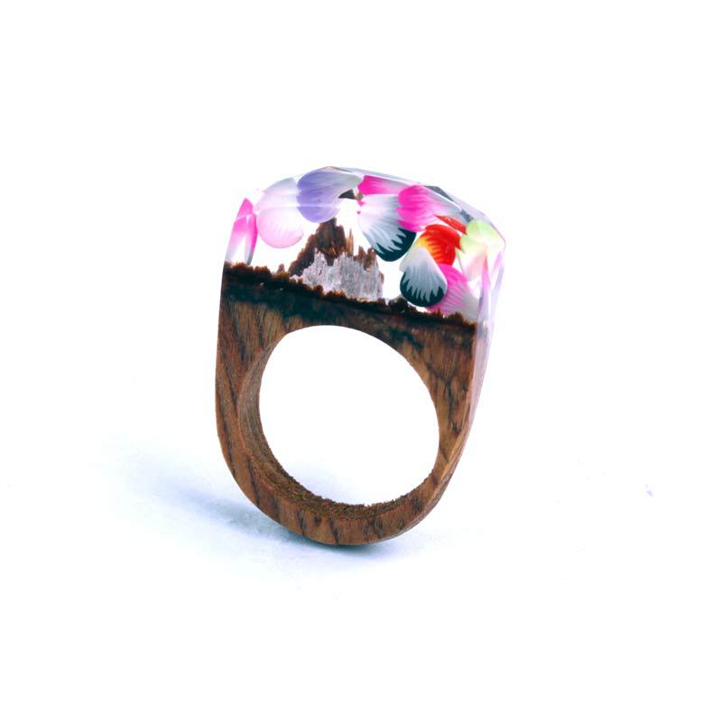 Wood ring characteristic ring resin ring - Rings -  Trend Goods